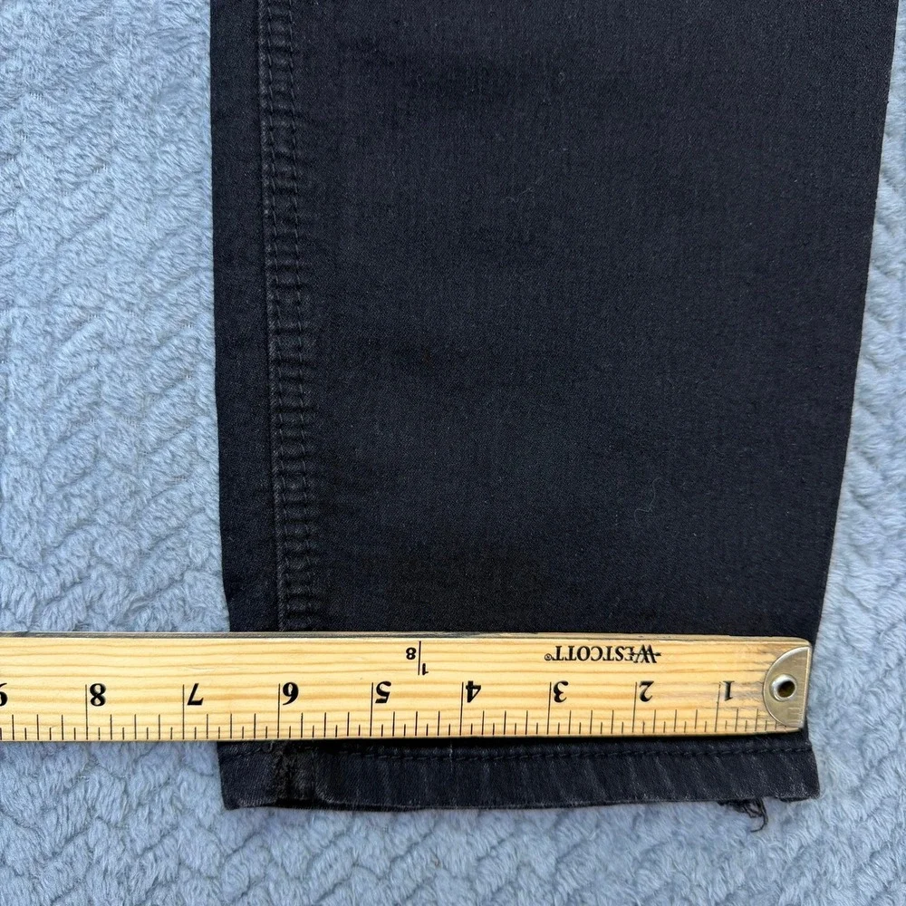 Vintage Genes Black Jeans Mens Slim Fit Black Solid‎ 34x29 Cotton Stretch Modern